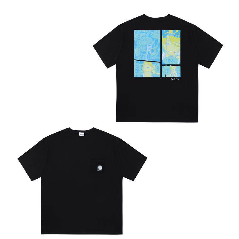『ＯＮＥ　ＰＩＥＣＥ』ポケット付きビッグシルエットＴシャツ　“ＨＥＲＯＥＳ”　サンジ　ＢＥ１