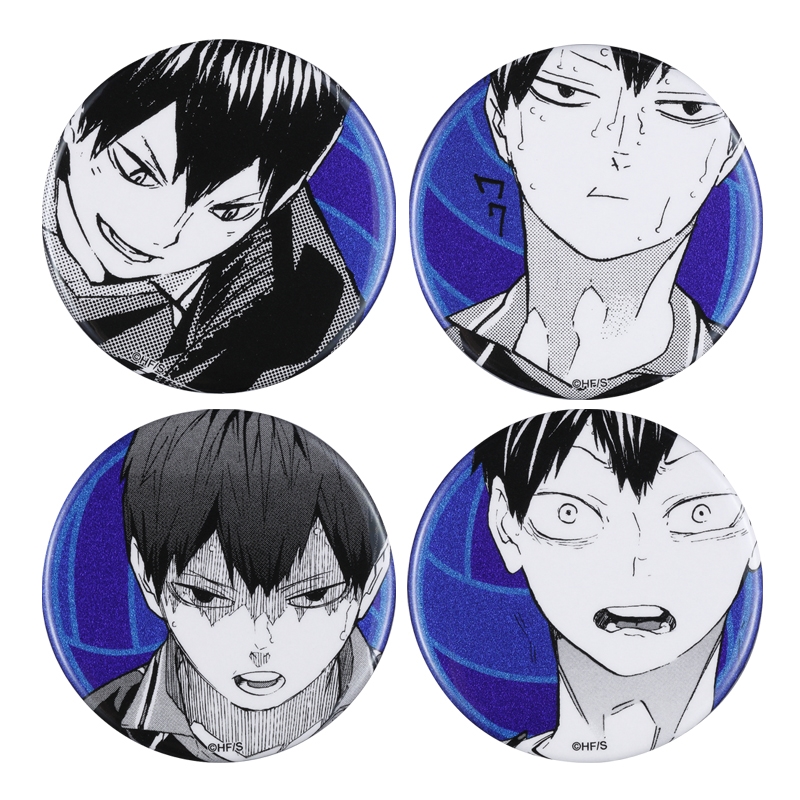 『ハイキュー！！』缶バッジ４個セット　ＥＭＯＴＩＯＮＳ　影山飛雄　ＢＥ１