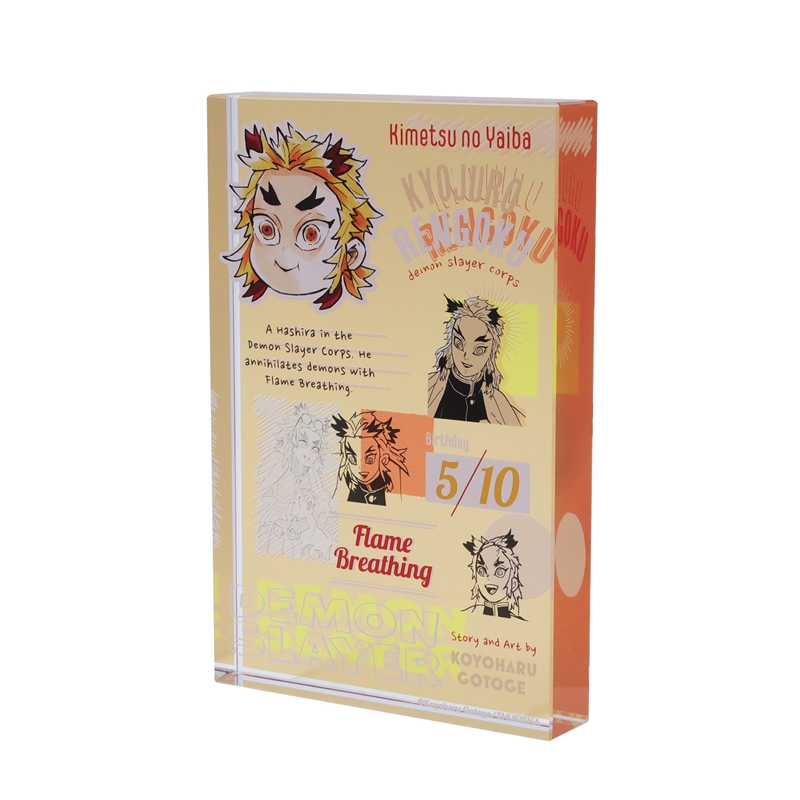 『鬼滅の刃』アクリルブロック　“ＨＥＲＯＥＳ”　煉獄杏寿郎　ＢＥ２