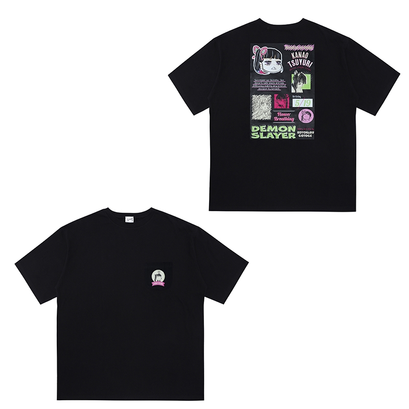 『鬼滅の刃』ポケット付きビッグシルエットＴシャツ　“ＨＥＲＯＥＳ”　栗花落カナヲ　ＢＥ２