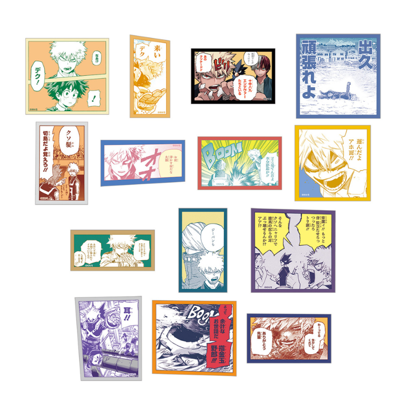 『僕のヒーローアカデミア』爆豪勝己の雑魚どもへの呼び名コマステッカーコレクション　（全１４種／ランダム１種入り）　＜僕のヒーローアカデミア原画展＞　ＢＥ２