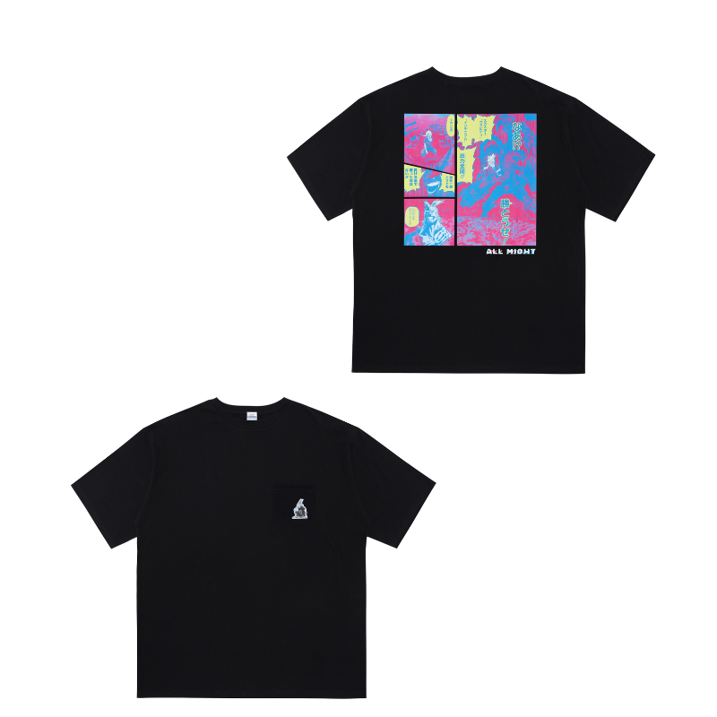 『僕のヒーローアカデミア』ポケット付きビッグシルエットＴシャツ　“ＨＥＲＯＥＳ”　オールマイト　ＢＥ２