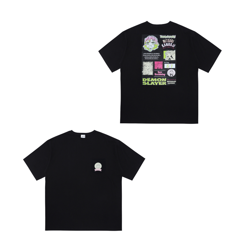 『鬼滅の刃』ポケット付きビッグシルエットＴシャツ　“ＨＥＲＯＥＳ”　甘露寺蜜璃　ＢＥ２