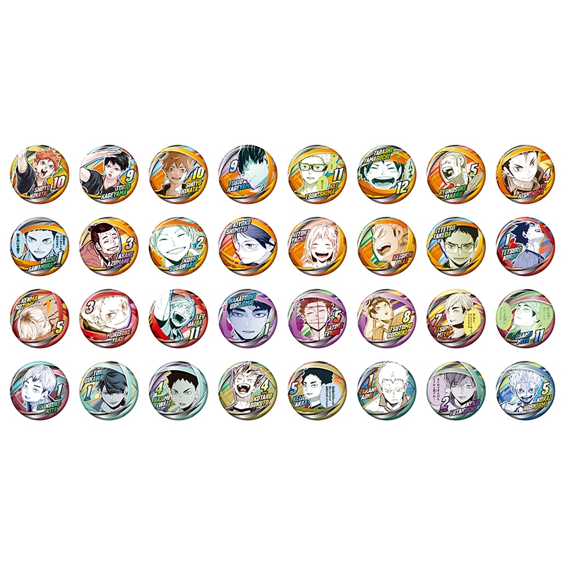 『ハイキュー!!』コレクション缶バッジ 「FUN!!」 全種セット (全32種入り) <ハイキュー!! FAN PARK> BE2