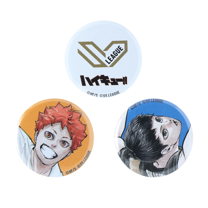 『ハイキュー！！』ｍｉｎｉ缶バッジ　３個セット　＜ＳＶリーグ＞　ＢＥ２