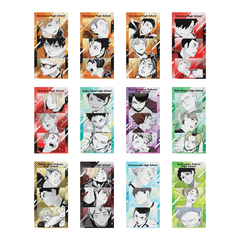 『ハイキュー！！』シールプリントコレクション　第１弾　全種セット　（全１２種入り）　＜ハイキュー！！　ＦＡＮ　ＰＡＲＫ＞　ＢＥ２