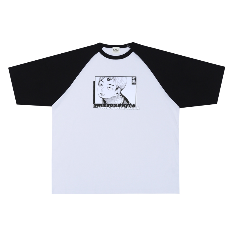 『ハイキュー！！』ラグランＴシャツ　“ＨＥＲＯＥＳ”　北信介　ＢＥ３