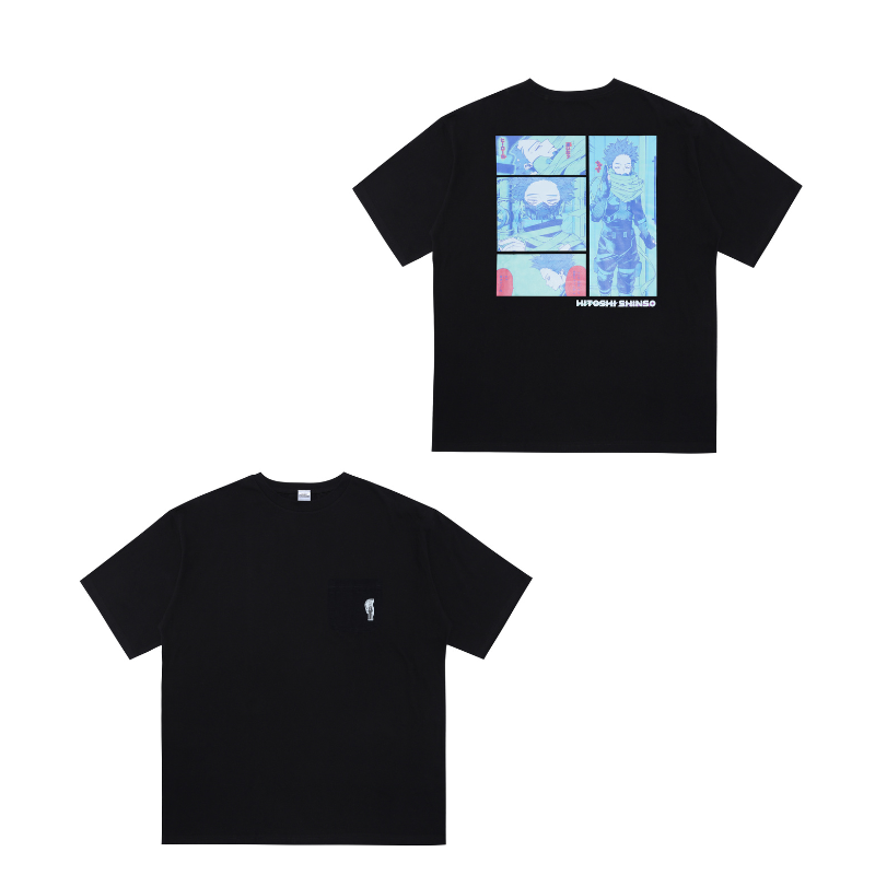 『僕のヒーローアカデミア』ポケット付きビッグシルエットTシャツ “HEROES” 心操人使 BE3