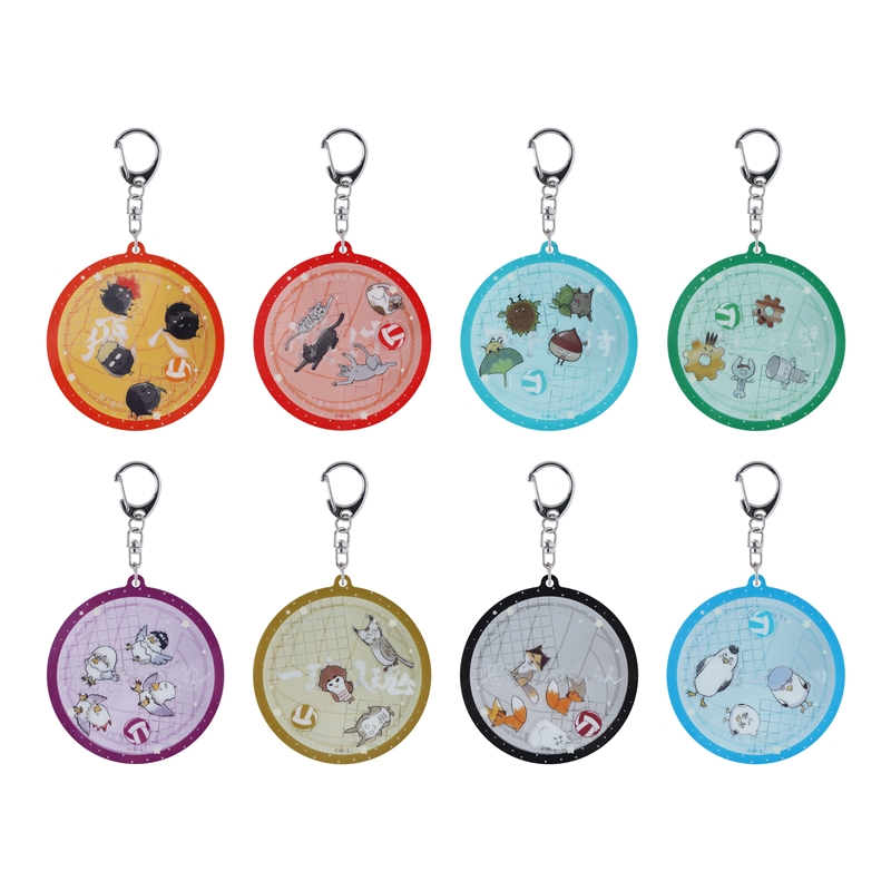 『ハイキュー！！』わちゃころ☆アクリルキーホルダーコレクション　動物＆モチーフＶｅｒ．　（全８種／ランダム１種入り）　＜ハイキュー！！　ＦＡＮ　ＰＡＲＫ＞　ＢＥ２