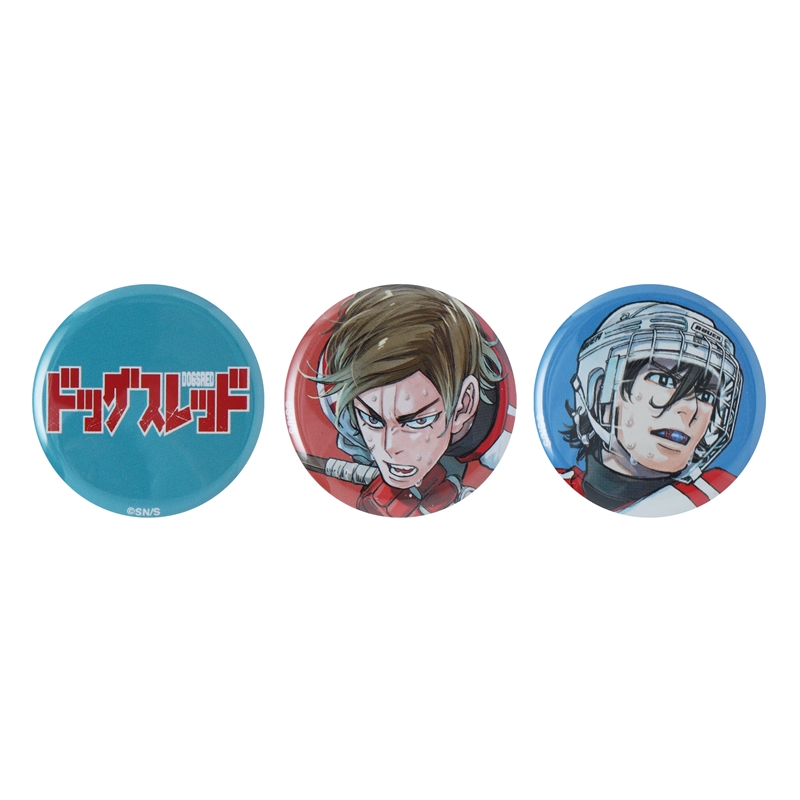 『ドッグスレッド』ｍｉｎｉ缶バッジ３個セット　ＢＥ２−ＪＮＰＧ