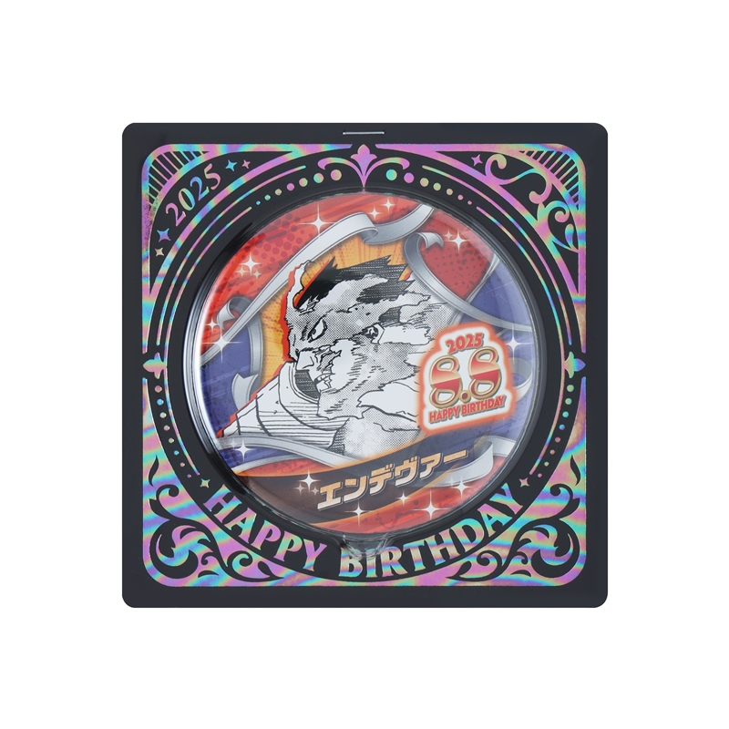 『僕のヒーローアカデミア』バースデイ缶バッジ　エンデヴァー　ＢＥ３