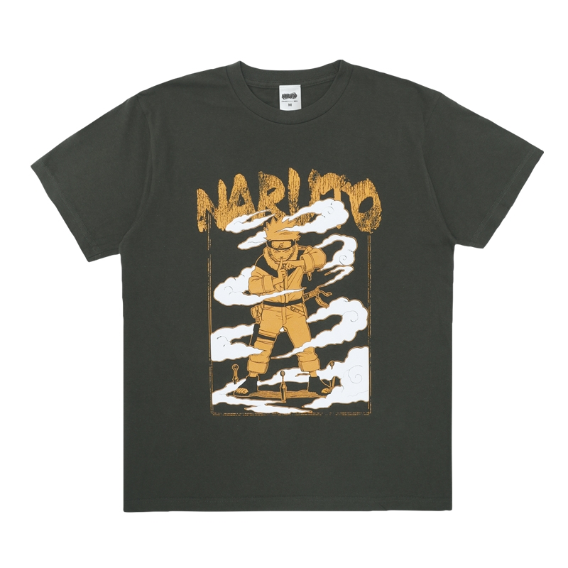 『ＮＡＲＵＴＯーナルトー』発泡プリントＴシャツ　Ｍサイズ　ＢＥ２