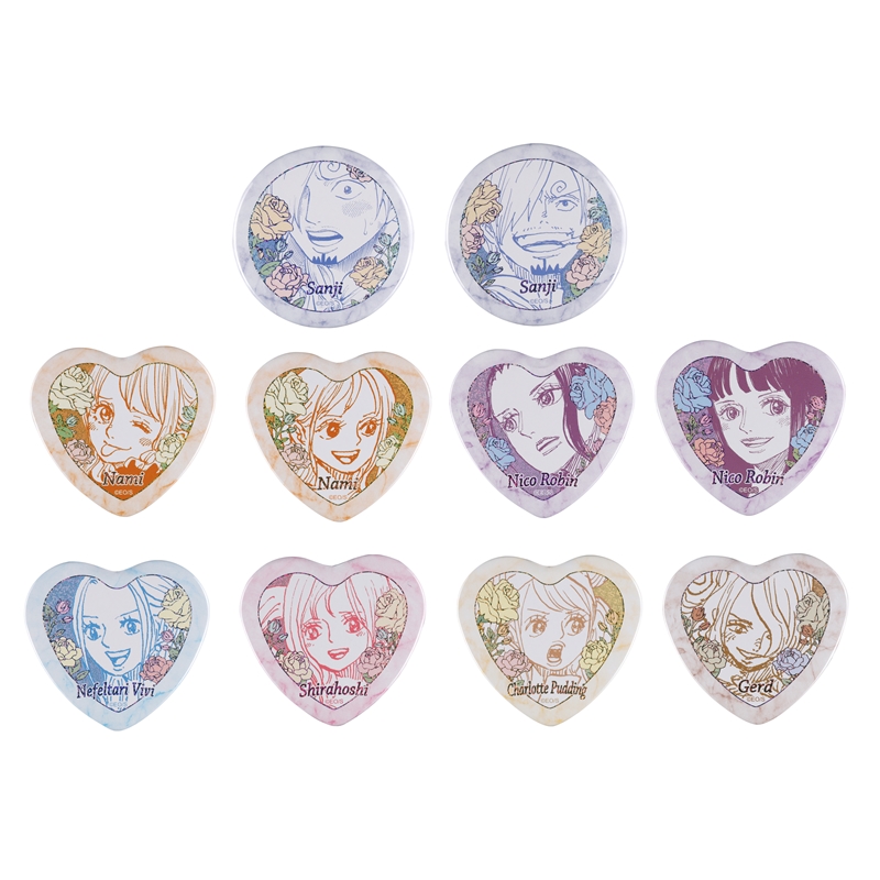 『ＯＮＥ　ＰＩＥＣＥ』サンジの“ここがオールブルーだ～～～！！！”ハート缶バッジコレクション　第１弾　（全１０種／ランダム１種入り）　ＢＥ３