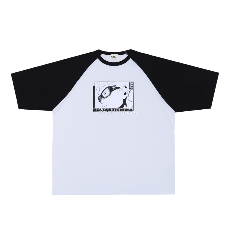 『ハイキュー！！』ラグランＴシャツ　“ＨＥＲＯＥＳ”　月島蛍　ＢＥ３