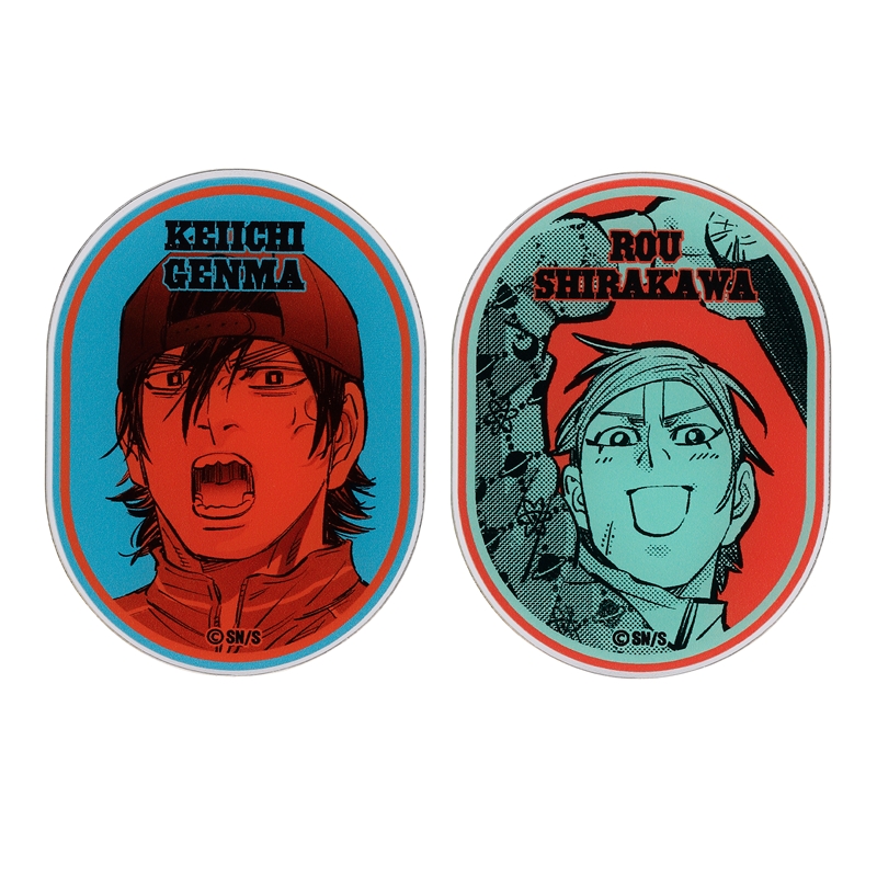 『ドッグスレッド』アクリルステッカー２枚セット　【白川朗＆源間慶一】　ＢＥ２