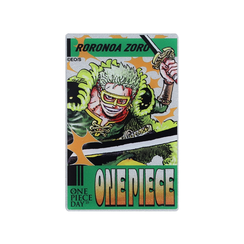『ＯＮＥ　ＰＩＥＣＥ』メタリックアクリルカード　ゾロ　＜ＯＮＥ　ＰＩＥＣＥ　ＤＡＹ’２５＞　ＢＥ３