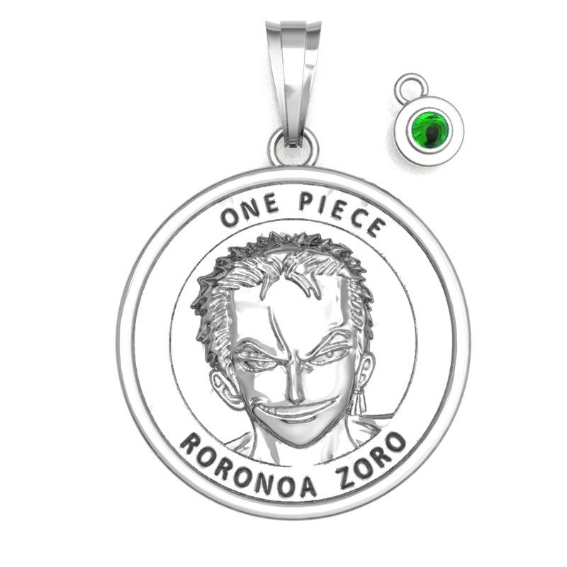 ＪＣＳ限定受注生産　『ＯＮＥ　ＰＩＥＣＥ』コインネックレス“ＺＯＲＯ”（天然石チャーム付き）　プラチナコーティング　ＢＥ３