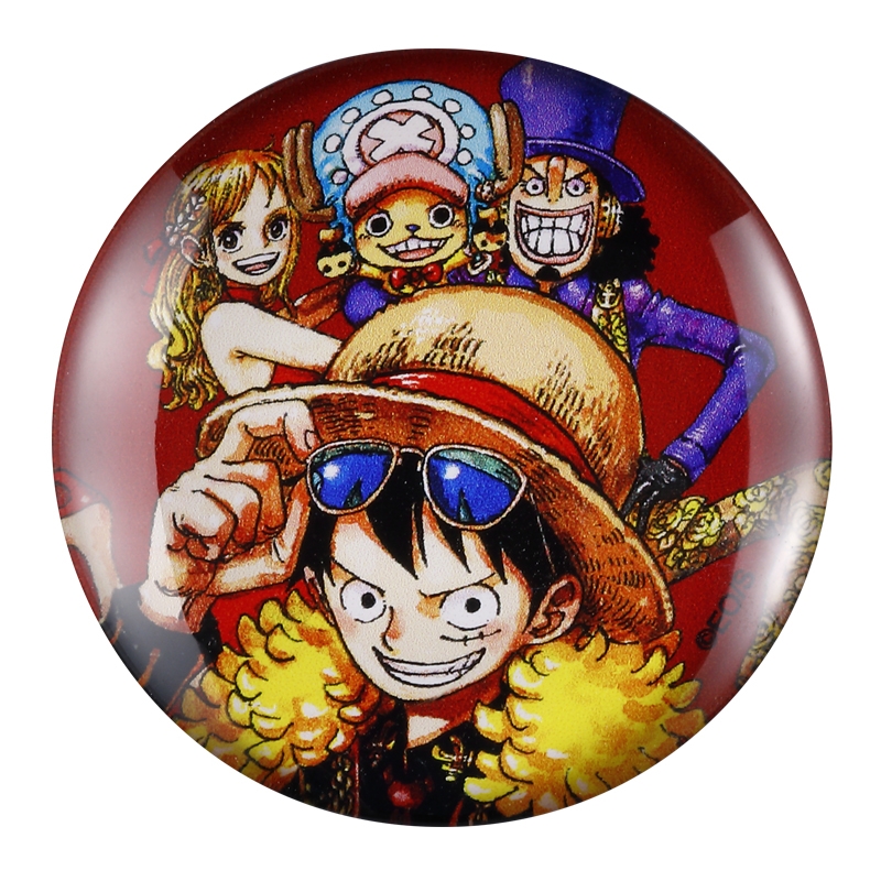 『ONE PIECE』ガラスマグネット ルフィ&ナミ&ウソップ&チョッパー BE3−OPD
