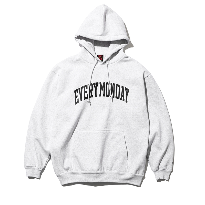 『Ｅｖｅｒｙ　Ｍｏｎｄａｙ』＿カレッジフーディー第二版＿ＧＲＥＹ　Ｍサイズ
