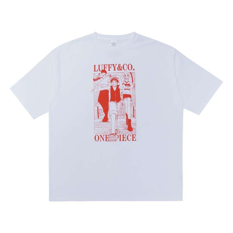 『ＯＮＥ　ＰＩＥＣＥ』Ｔｅｅ　Ｗｈｉｔｅ　ルフィ＆ゾロ＆ナミ　Ｍサイズ　ＢＥ３−ＯＰＤ