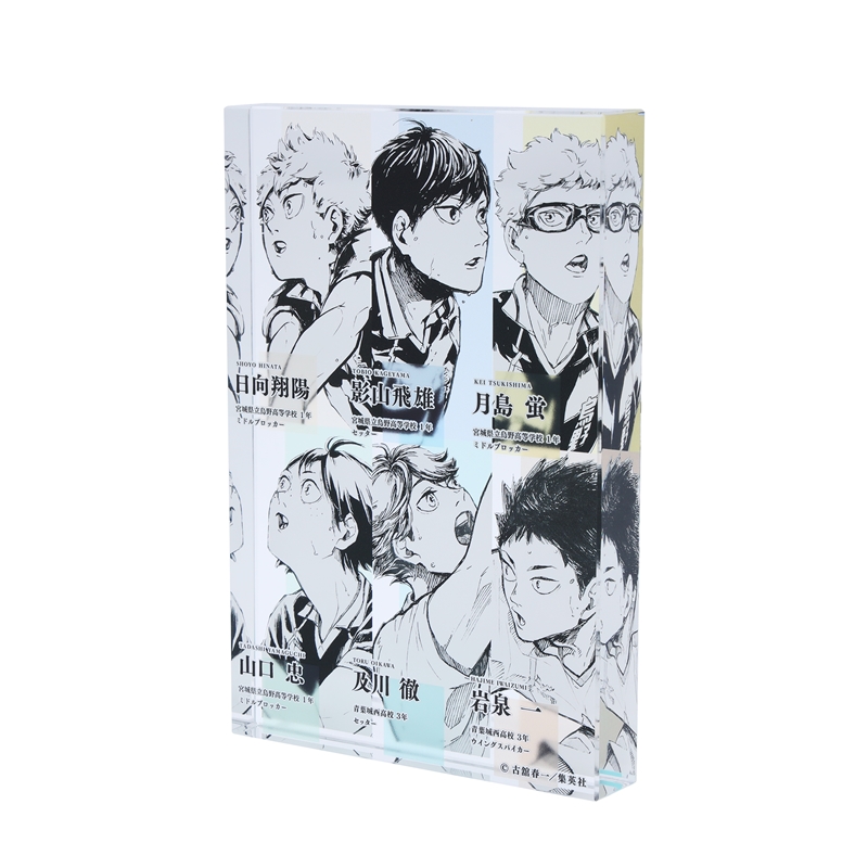 『ハイキュー！！』アクリルブロック　日向翔陽＆影山飛雄＆月島蛍＆山口忠＆及川徹＆岩泉一　【仙台観光特使就任記念Ｖｅｒ．】　ＢＥ３