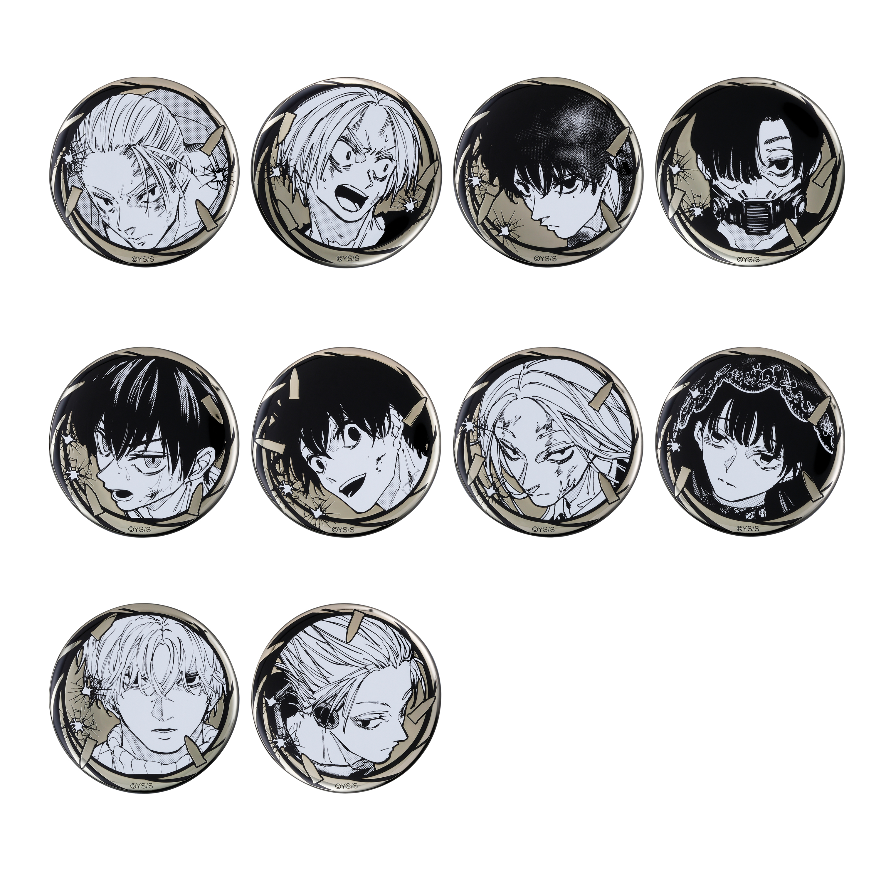 JCS限定『SAKAMOTO DAYS』ゴールデン缶バッジコレクション 第1弾 全種セット (全10種入り) BE3