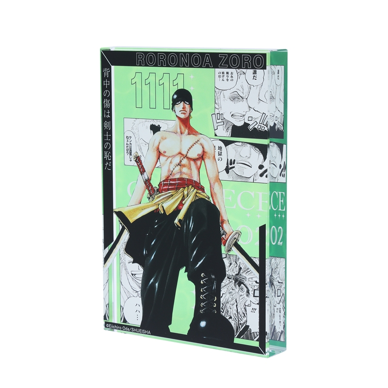 『ＯＮＥ　ＰＩＥＣＥ』アクリルブロック　“ＨＥＲＯＥＳ”　ロロノア・ゾロ　ＢＥ４