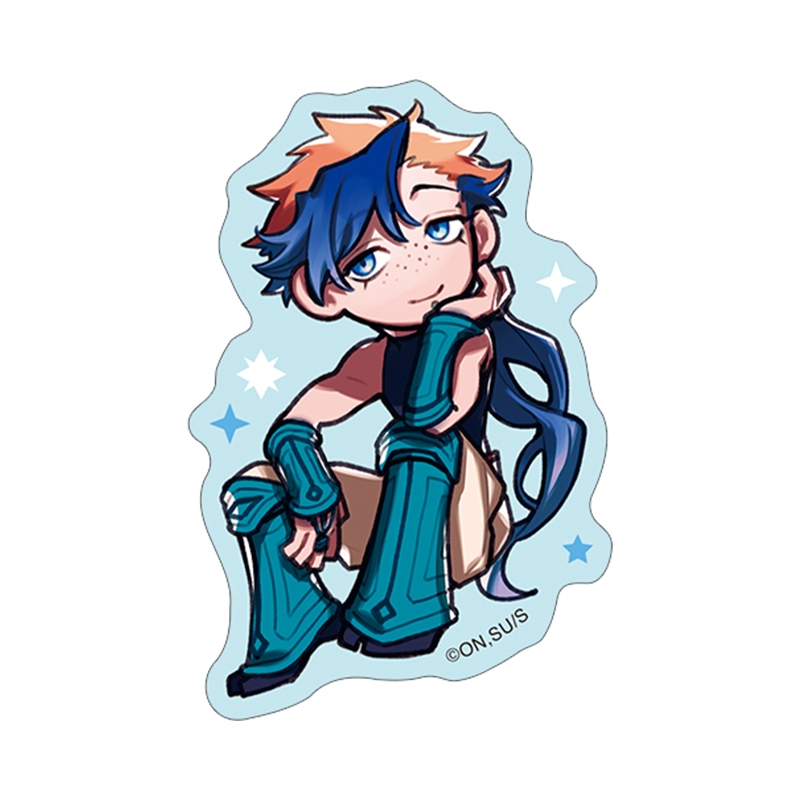 『魔男のイチ』ステッカー　ゴクラク　ＢＥ４−ＡＮＴ