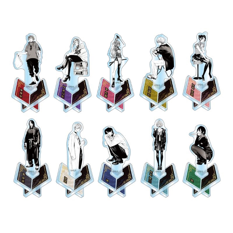 ＪＣＳ限定　『極楽街』アクリル“Ｘ”フィギュアコレクション　第１弾　全種セット　（全１０種入り）　ＢＥ３