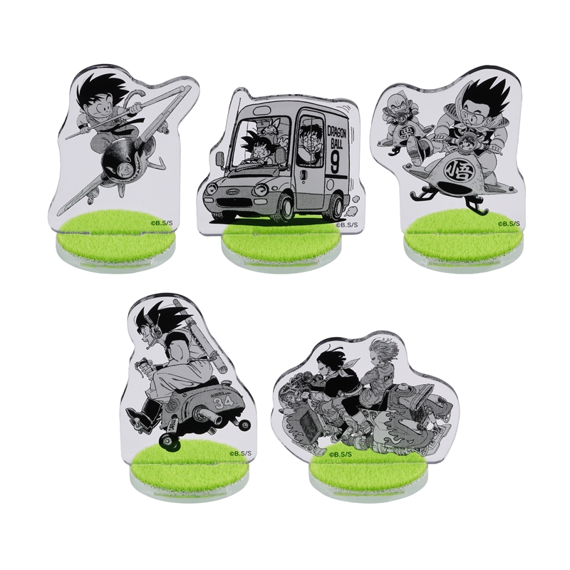 『ＤＲＡＧＯＮ　ＢＡＬＬ』芝ふさふさアクリルスタンドコレクション　乗り物Ｖｅｒ．　（全５種／ランダム１種入り）　ＢＥ４