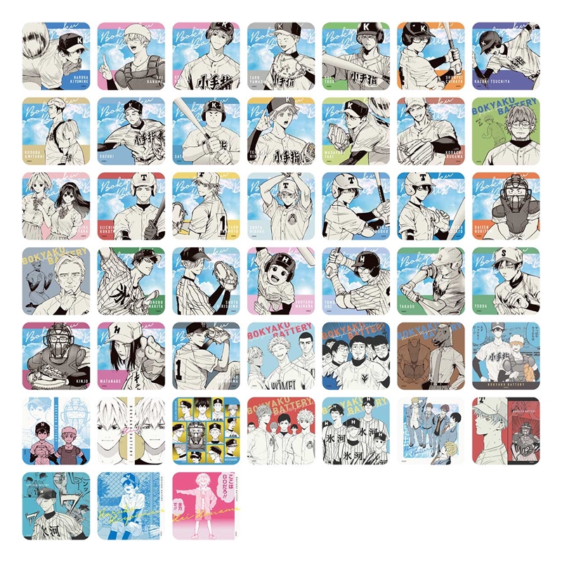 『忘却バッテリー』アートコースター　第１弾　（全４５種／ランダム５種入り）　ＢＥ４−ＪＦ