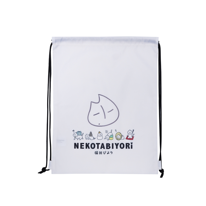 『猫田びより』ナップサック(久楽先生デザイン) BE3