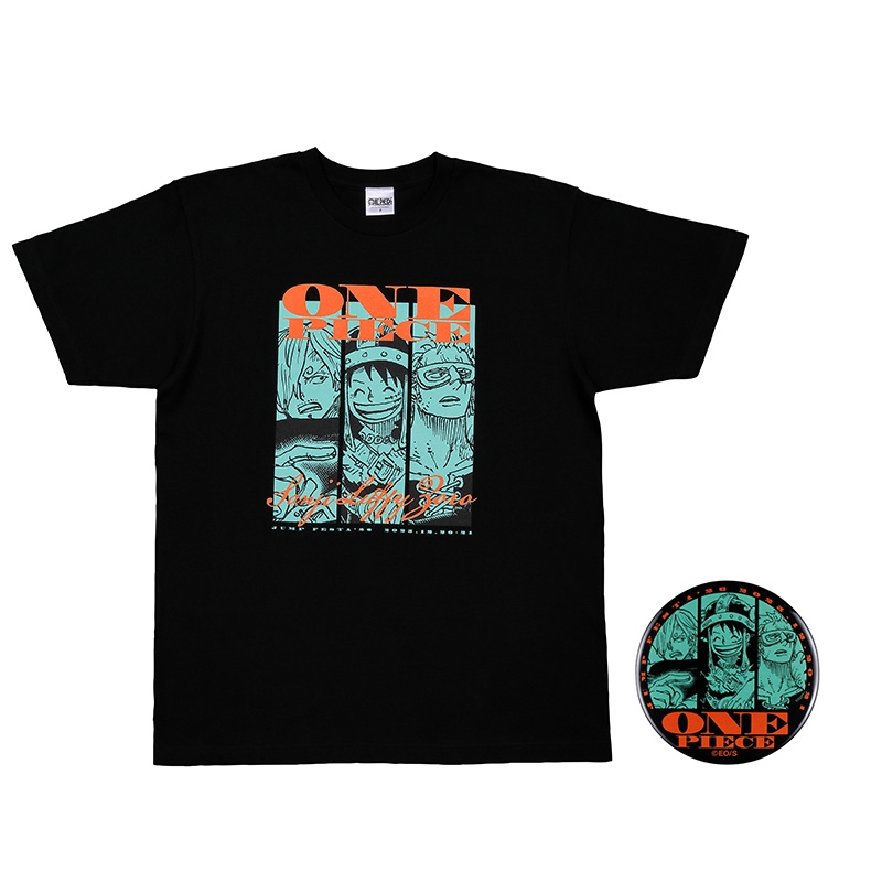 JF限定 『ONE PIECE』缶バッジ付きTシャツ フリーサイズ BE4−JF