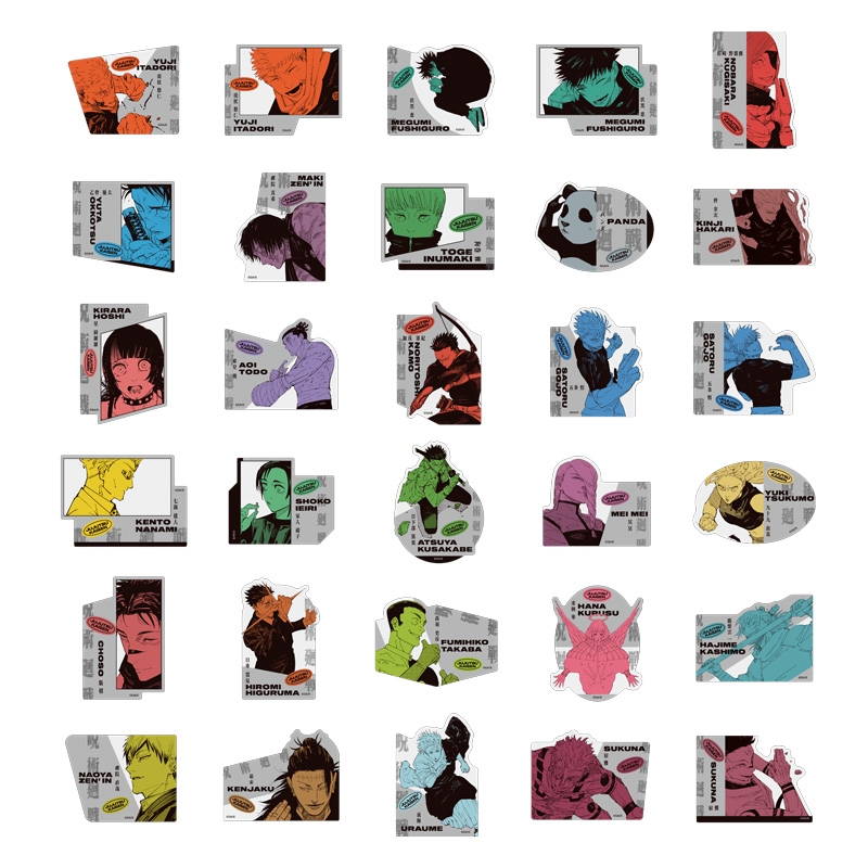 『呪術廻戦』ダイカットステッカーコレクション　第１弾　（全３０種／ランダム２種入り）　ＢＥ４−ＪＦ