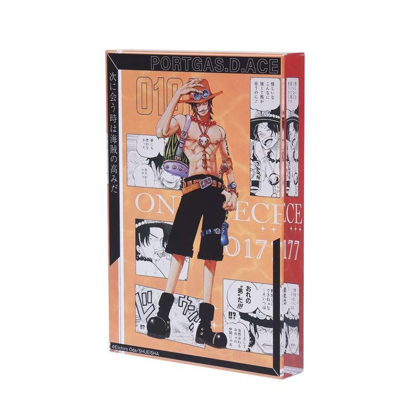 『ＯＮＥ　ＰＩＥＣＥ』アクリルブロック　“ＨＥＲＯＥＳ”　ポートガス・Ｄ・エース　ＢＦ１