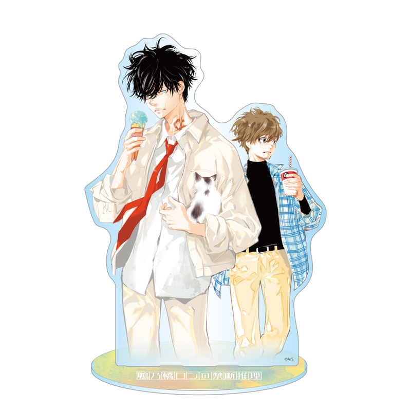 ＪＣＳ限定　『鴨乃橋ロンの禁断推理』アクリルＭＥＧＡフィギュア　鴨乃橋ロン＆一色都々丸　ＢＥ４