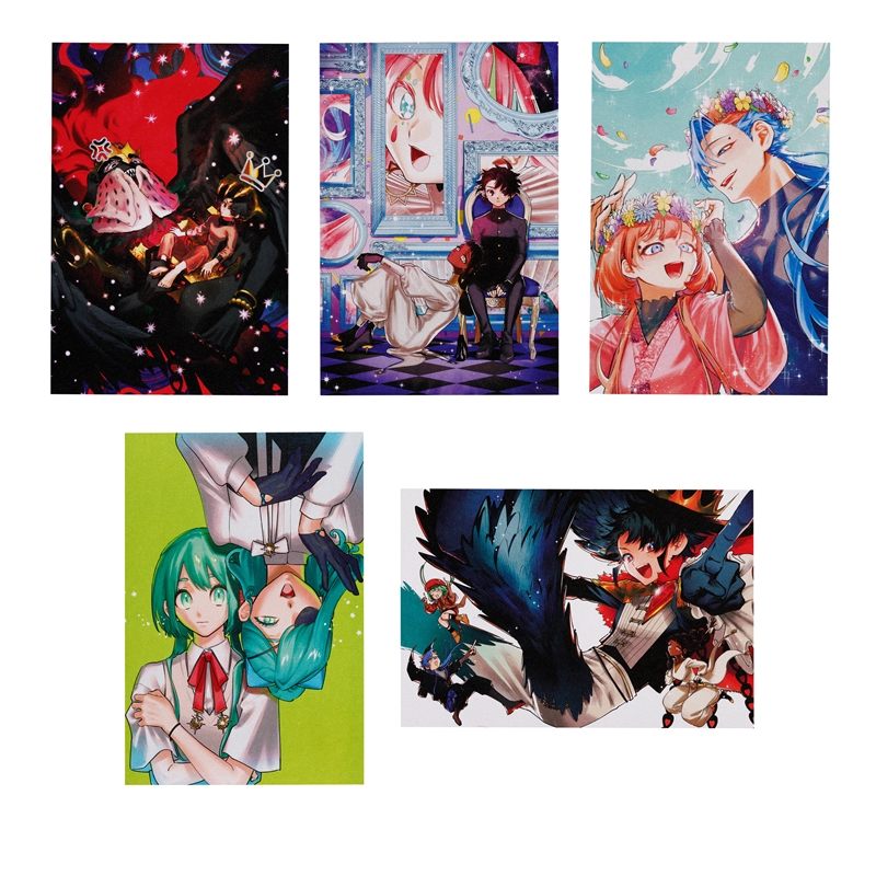 『魔男のイチ』パール紙ポストカード５枚セット（ペーパースタンド付き）　ＢＦ２