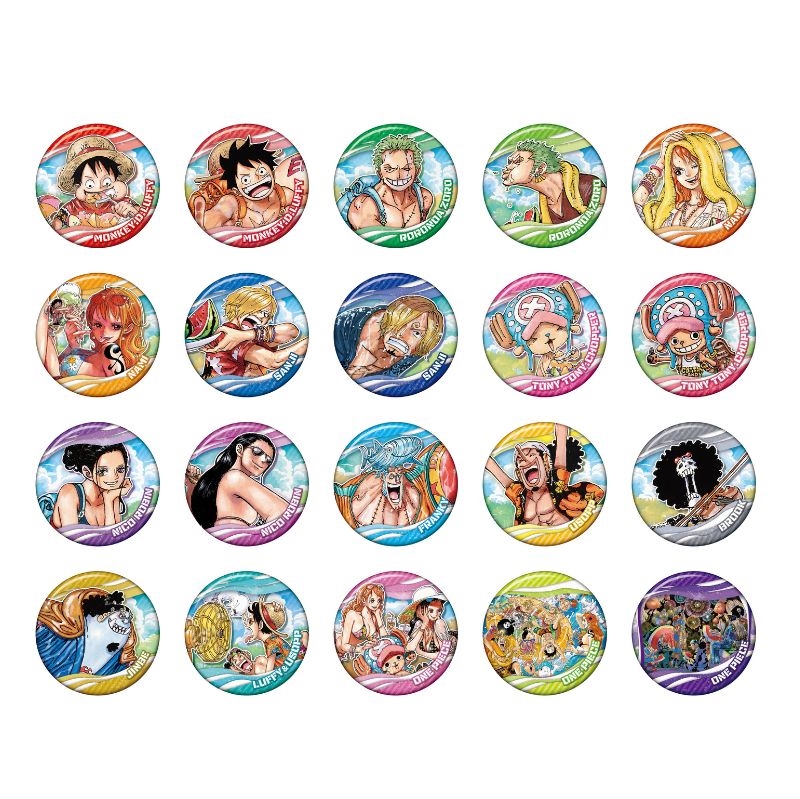 『ＯＮＥ　ＰＩＥＣＥ』コレクション缶バッジ　“ＳＵＭＭＥＲ”　第１弾　全種セット　（全２０種入り）　ＢＦ３